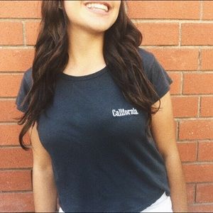 brandy Melville gray California top!!